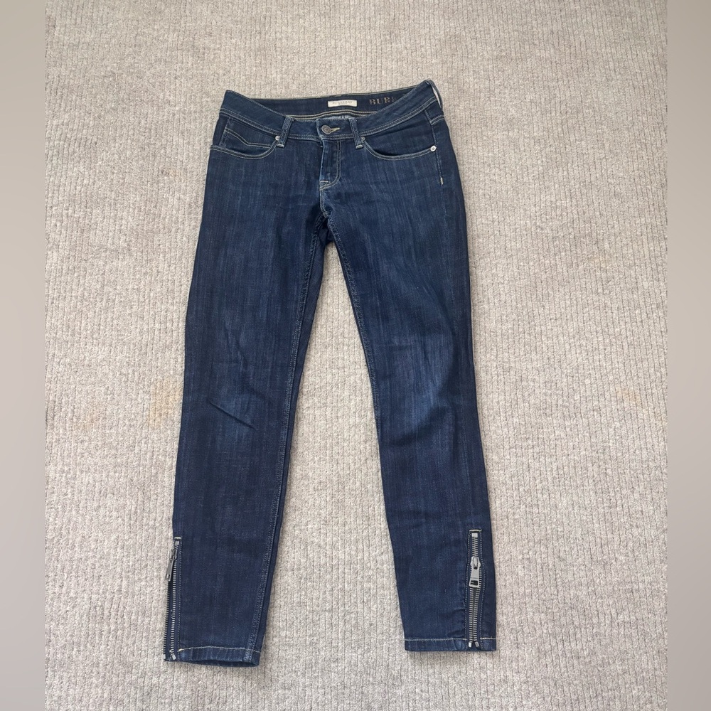 Women's Blue Burberry Skinny Jeans